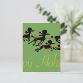 Carte de vacances de caniche (Debout devant)