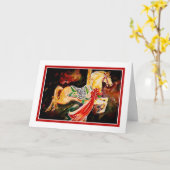 Carte de vacances de carrousel (Fleur jaune)