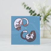 Carte de vacances de chats mignons (Debout devant)