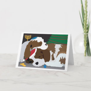Carte de vacances de chiots