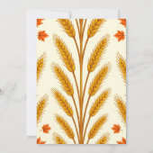 Carte de vacances de citrouille sculptée Thanksgiv (Dos)