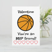 Carte de vacances de classe pour enfants de basket (Debout devant)