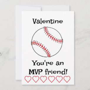 Carte de vacances de classe pour enfants MVP Baseb