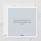 Carte de vacances de clôture de Garland (Dos)