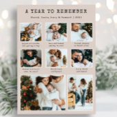 Carte de vacances de collection photo moderne