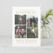 Carte de vacances de couleur comestible en collage (Debout devant)