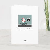 Carte de vacances de cyclisme drôle (Dos)