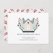 Carte de vacances de décoration rustique pour les (Devant / Derrière)