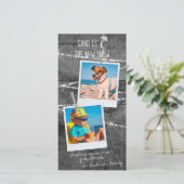 Carte de vacances de Floride tropicale avec photo  (Debout devant)