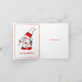 Carte de vacances de gnome de fille et de garçon p (Intérieur)