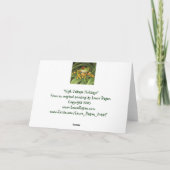 Carte de vacances de grenouille d'arbre (Dos)