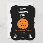 Carte de vacances de Halloween avec photo personna (Dos)