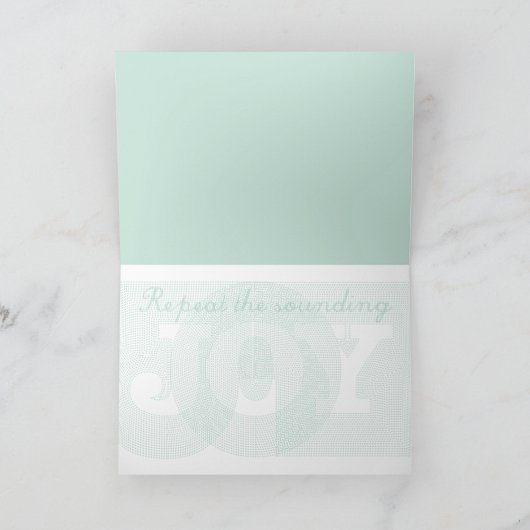 Carte de vacances de JOIE (Intérieur)