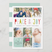 Carte de vacances de joie d'hiver (Devant / Derrière)