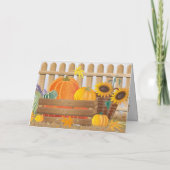 Carte de vacances de Jour d'Action de grâce (Dos)