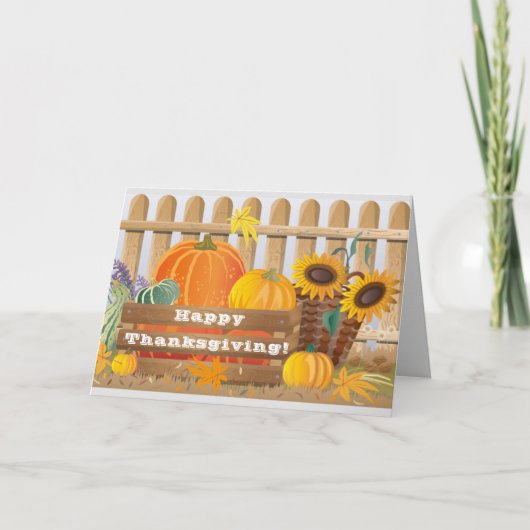 Carte de vacances de Jour d'Action de grâce (Devant)