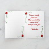 Carte de vacances de Joyeux Noël de Yorkshire (Intérieur)