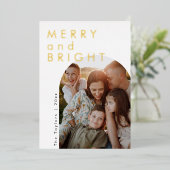 Carte de vacances de la famille de photos Foil Arc (Debout devant)