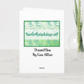 Carte de vacances de la fenêtre de Noël (Dos)