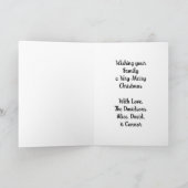 Carte de vacances de la fenêtre de Noël (Intérieur)