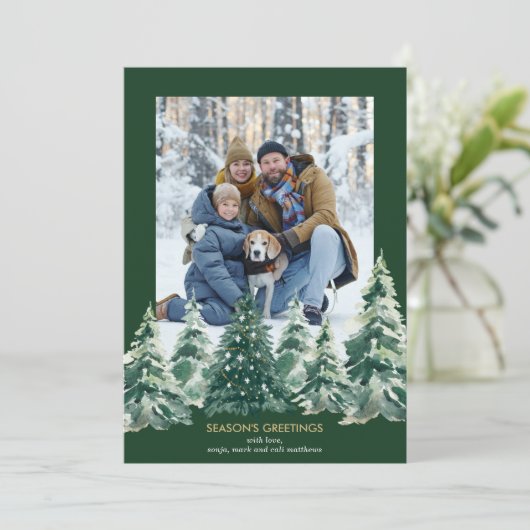 Carte de vacances de la ferme d'arbres (Debout devant)