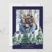 Carte de vacances de la ferme d'arbres (Devant)