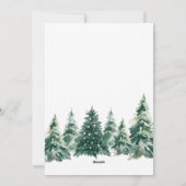 Carte de vacances de la ferme d'arbres (Dos)