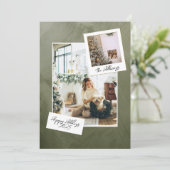 Carte de vacances de la grille de photos éditorial (Debout devant)