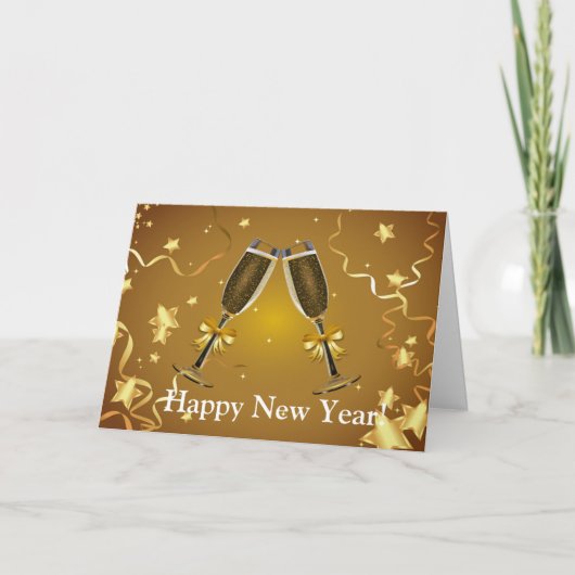 Carte de vacances de la nouvelle année (Devant)