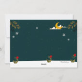 Carte de vacances de la nuit de Saint-Nicolas et d (Dos)