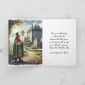 Carte de vacances de la Saint-Patrick Bénédiction  (Intérieur)