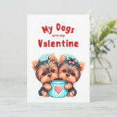 Carte de vacances de la Saint-Valentin avec photo  (Debout devant)