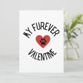 Carte de vacances de la Saint-Valentin avec une ph (Debout devant)