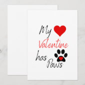 Carte de vacances de la Saint-Valentin avec une ph (Devant / Derrière)