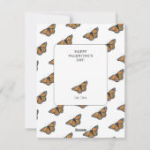 Carte de vacances de la Saint-Valentin papillon (Dos)