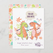 Carte de vacances de la Saint-Valentin pour la cla (Devant / Derrière)