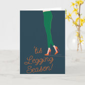 Carte de vacances de la saison de Legging (Fleur jaune)