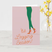 Carte de vacances de la saison de Legging (Fleur jaune)