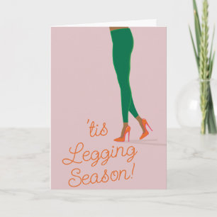 Carte de vacances de la saison de Legging
