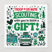 Carte de vacances de la troupe de scoutisme (Devant)