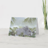 Carte de vacances de lapin (Devant)