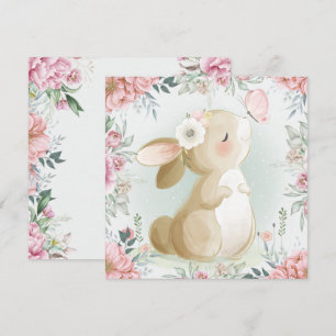 Carte de vacances de lapin adorable