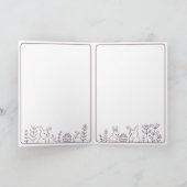 Carte de vacances de lapin mignon (Intérieur)