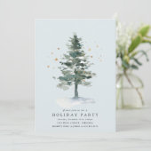 Carte de vacances de l'arbre d'hiver (Debout devant)