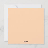 Carte de vacances de Licorne (Dos)