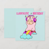 Carte de vacances de Llama (Devant / Derrière)