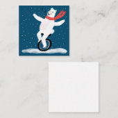 Carte de vacances de l'ours polaire qui chante Per (Devant / Derrière)