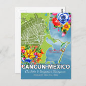 Carte de vacances de lune de miel romantique à Can (Devant / Derrière)