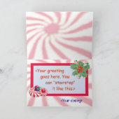 Carte de VACANCES de MENTHES POIVRÉES (Intérieur)