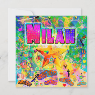 Carte de vacances de Milan Epoch Hour